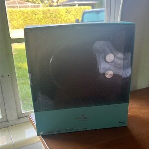 Kate Spade Black Bluetooth Speaker with Gold Accents